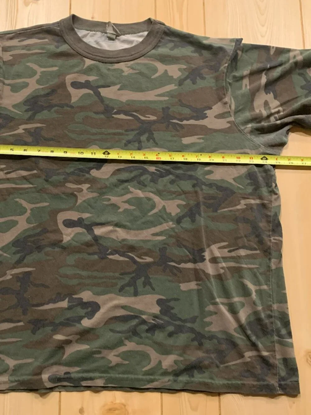 Vintage 90s All Weather Camo Camouflage Military Army Fatigues T-Shirt Size 3XL